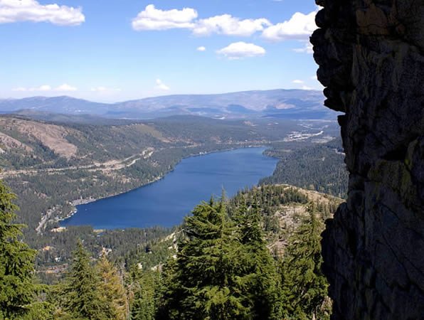 View of Donner Lake Taken From Mt. Judah, Donner Summit